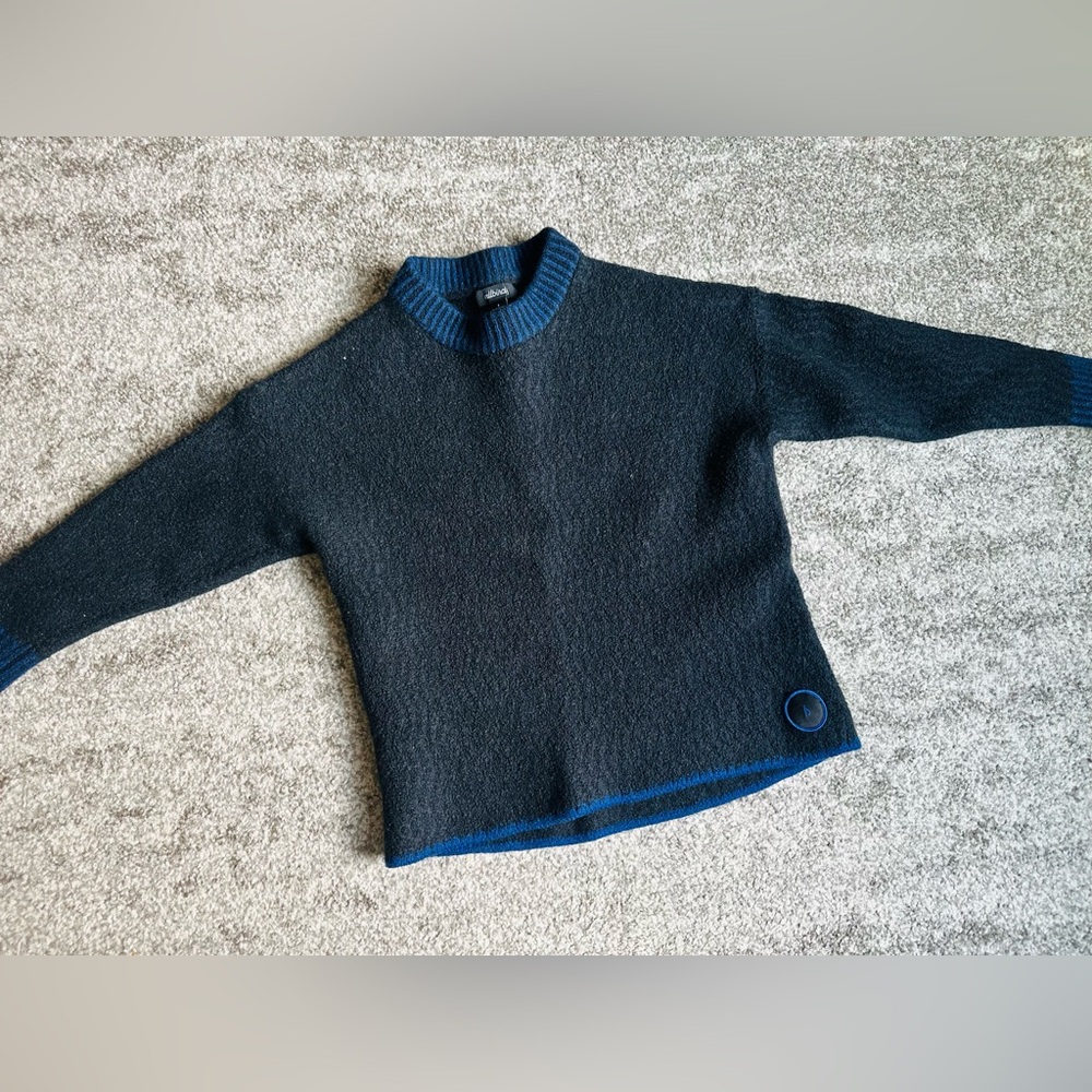 Allbirds womens merino wool blue black sweater size small